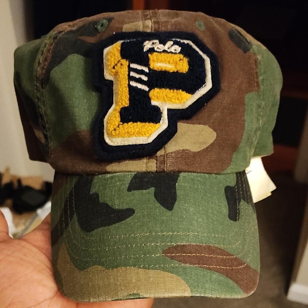 Polo by Ralph Lauren Kids Camouflage Cap - Green and Brown